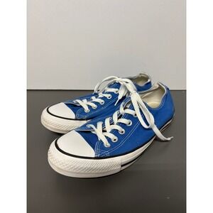 Converse Chuck Taylor All Star Low Top Blue Canvas Sneakers Shoes Men 7 Women 9